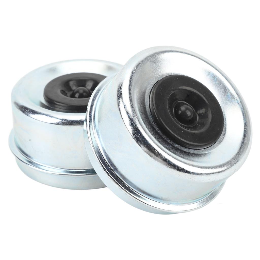 2Pcs Trailer Axle Bearing Dust Cap 2.72in OD Steel Alloy Galvanized Trailer Wheel Hub Bearing Grease Cover for 7000 To