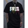 Men's Crew Neck T-Shirt - Casual Short-Sleeve Summer Gym & Beach Wear, Breathable for Training/Running, Machine-Washable , Versatile Travel & Everyday