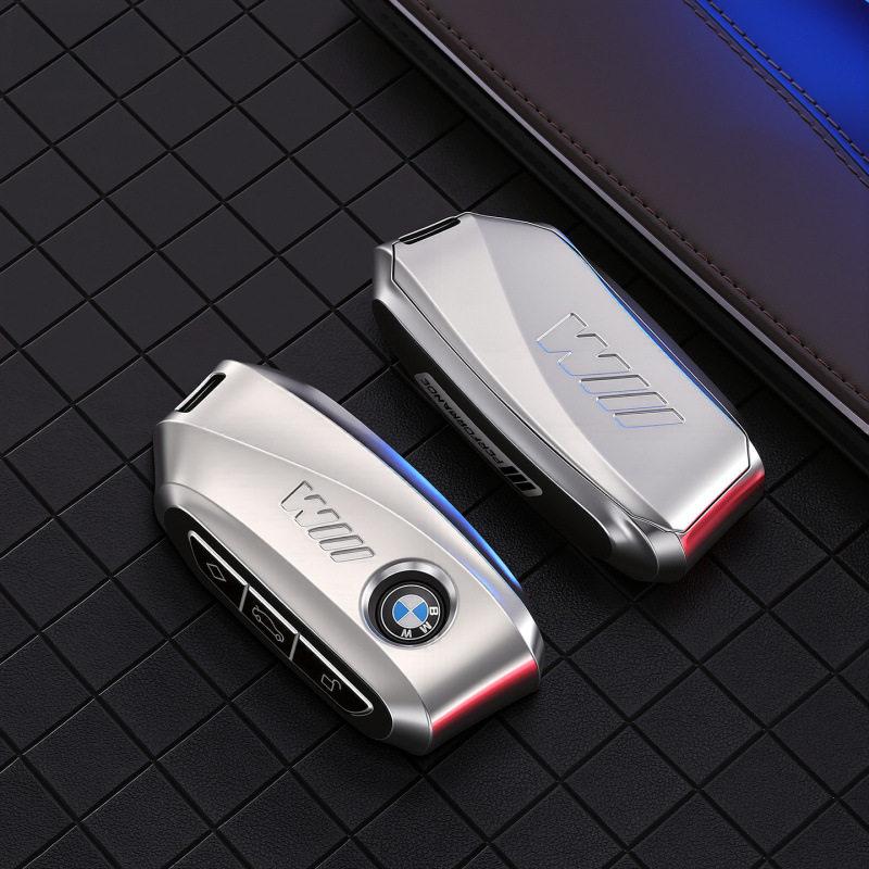 Zinc Alloy Leather Car Key Case Shell Cover For Bmw F20 G20 G30 X1 X3 X4 X5 G05 X6 X7 G11 F15 F16 G01 G02 F48 Auto Accessories RR8