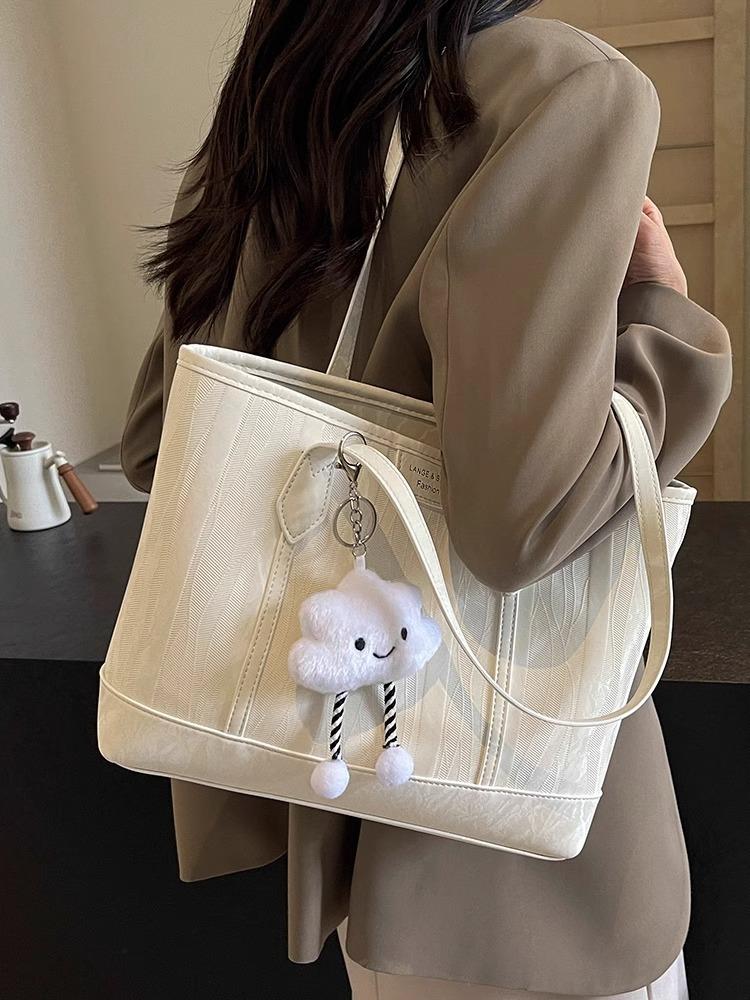 This Year's Popular Bag Women's Large-capacity 2025 New Casual Simple Shoulder Bag Versatile Class Commuter Tote Bag