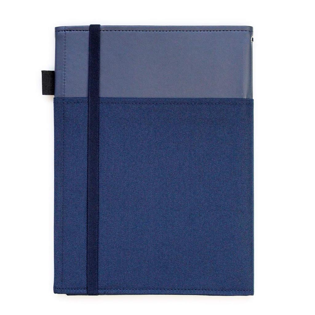 KOKUYO Note Cover Systemic Ring Note Compatible B5 Navy 40 Sheets Leather-like No-V683B-DB
