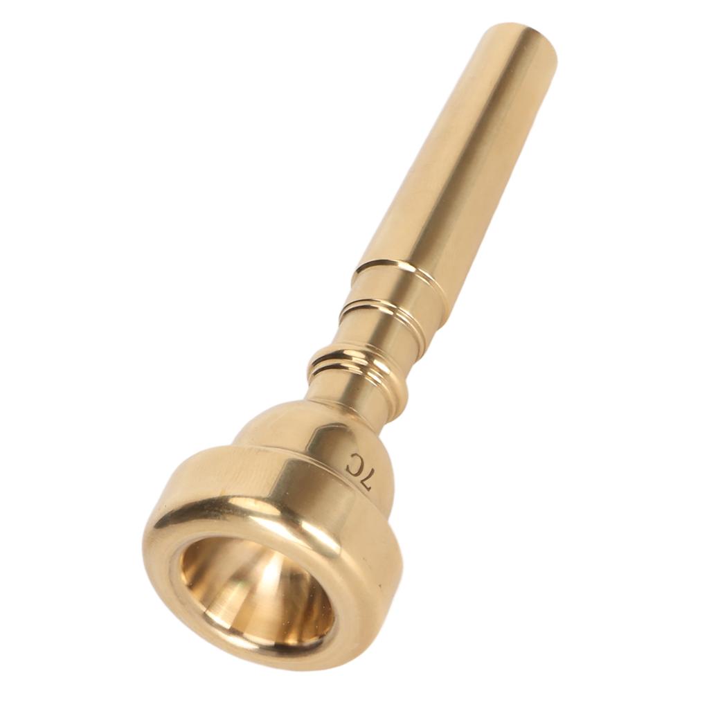 Trumpet Mouthpiece 7C Smoothing Brass Strong High Accuracy Trumpet Practice Mouthpiece with Brush fo