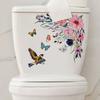 DIY Flowers Toilet Seat Beautiful Durable Wide Application Novelty Creative Sticker