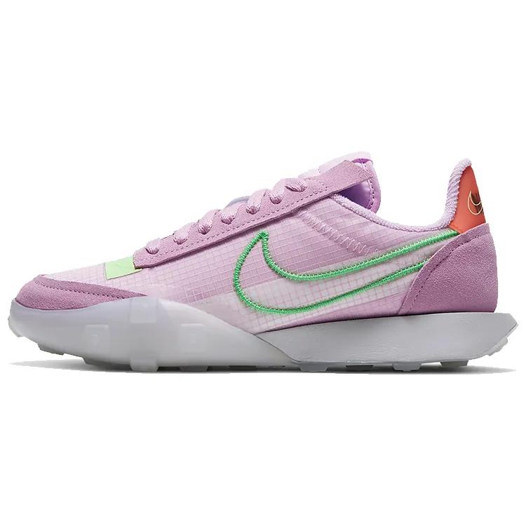 Nike Womens Waffle Racer 2X 'Light Arctic Pink' (women's Sizes) Light Arctic Pink / Grey / Barely Volt / Poison Green Casual Shoes CK6647 601