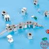Passen Qikaola Armbänder Charms Sterlingsilber Kupfer 26 Alphabet Buchstaben Charms Perlen Für Frauen Feiner DIY Geburtstags Schmuck Geschenke