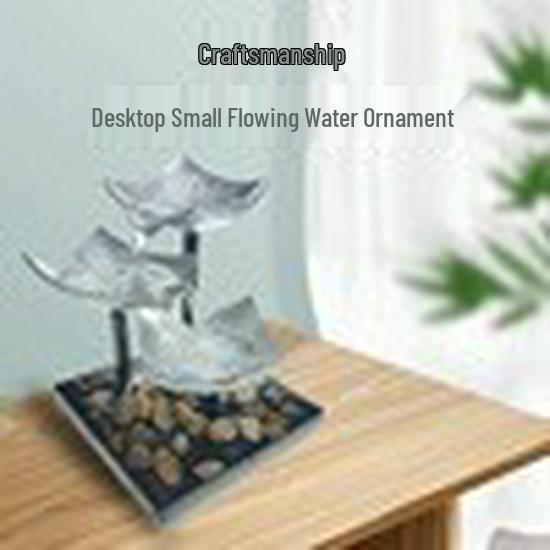 Настольный фонтан-украшение для привлечения богатства и декора дома серебряный
