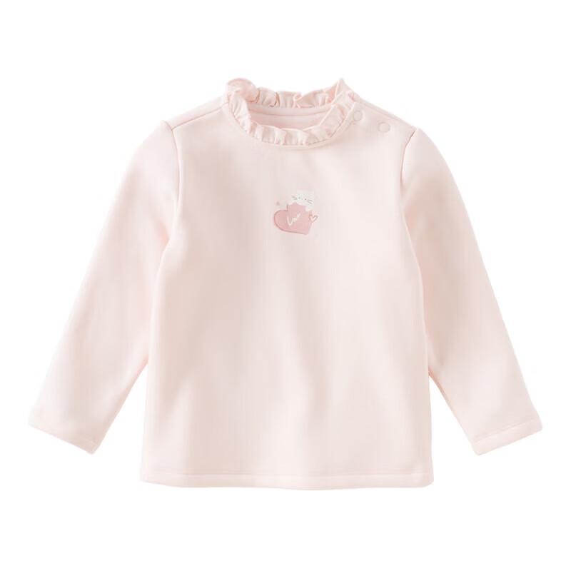 David & Bella Girls' Fleece-Lined Thermal Long Sleeve T-Shirt