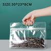 5PCS Portable Transparent Eight-sided Sealing Bag Zero Food Ziplock Bag Self-supporting Dry Goods Nuts Plastic Sealable