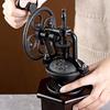 Wood Coffee Mill Burr Hand Cranked Coffee Grinding Machine Vintage Coffee Bean Grinder  Household