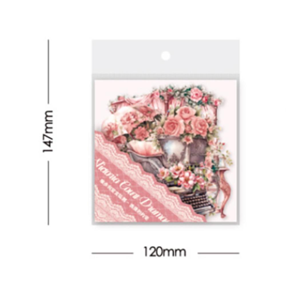 6Styles each20pcs Colorful Stickers Vintage Vintage Stickers Floral Stickers  Journal