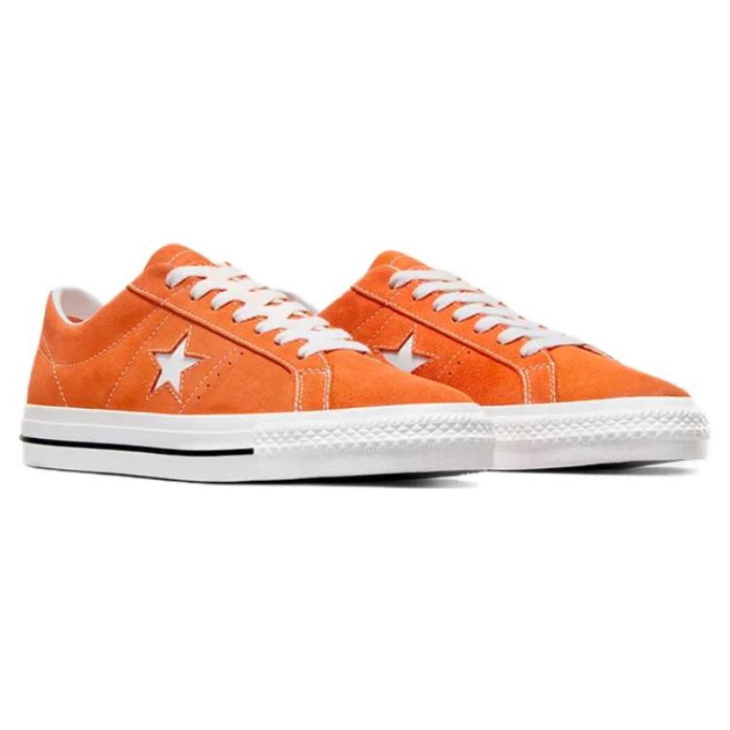 Converse One Star Pro Comfortable and Versatile Non-slip and Durable Low-top Skate Shoes Unisex Orange and White