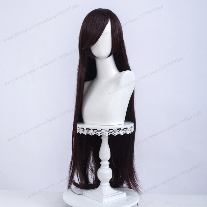 Anime 100Cm Long Staight Cosplay Synthetic Wig Black White Red Pink Brown Gold Blue Women Heat Resistant Hair High Quality Wigs