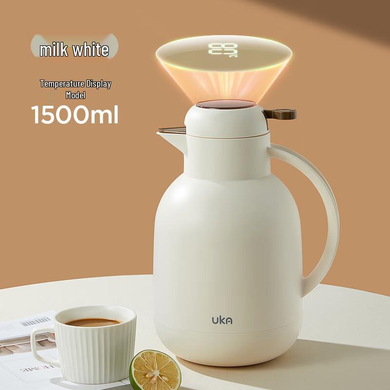 

UKA 1.5L Glass Lined Thermos with Temperature Display