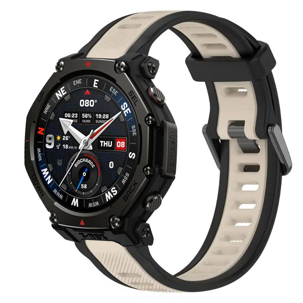 18/20/22mm Sports Silicone Strap for Amazfit T-Rex3 Pro 48mm 44mm Comfortable Breathable Wristband for Amazfit Helio/Balance 2-1