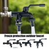 All Copper Tap Water Faucet 4/6/8 Points One Into One Out Valve Switch Garden Irrigation Thread Tank Tap Connector