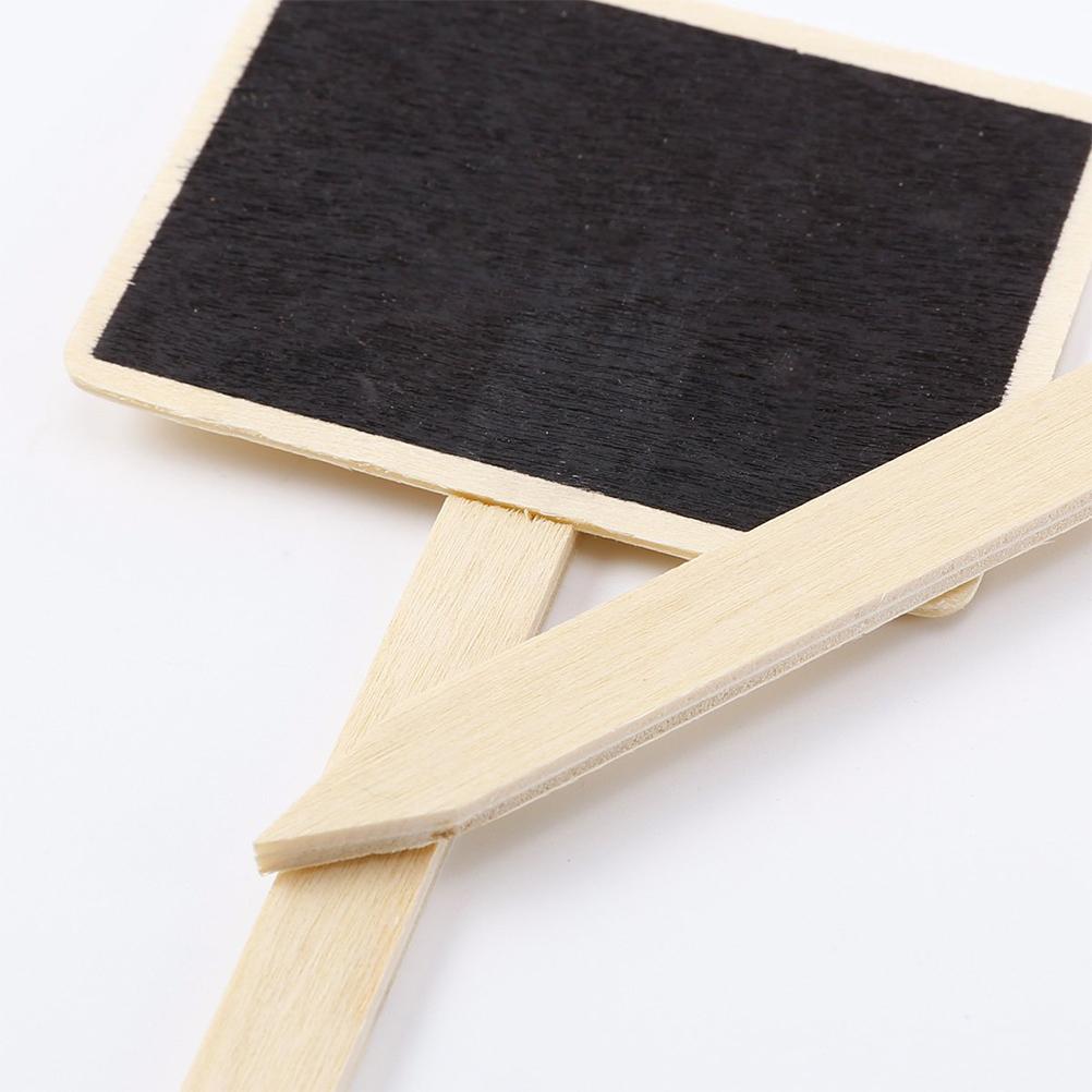 10 Pcs Mini Wooden Chalkboard Blackboard Signs Garden Flowers and Plants Tags Garden Decorations