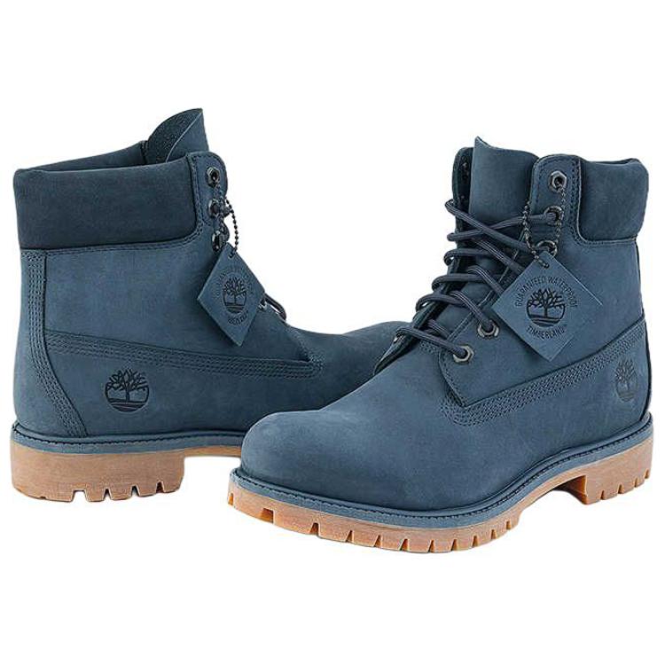 Timberland Seria Premium Trwałe Antypoślizgowe Wodoodporne Wygodne Wszechstronne Buty Outdoorowe do Połowy Łydki Męskie buty Ciemnoniebieskie A2P6WEP2