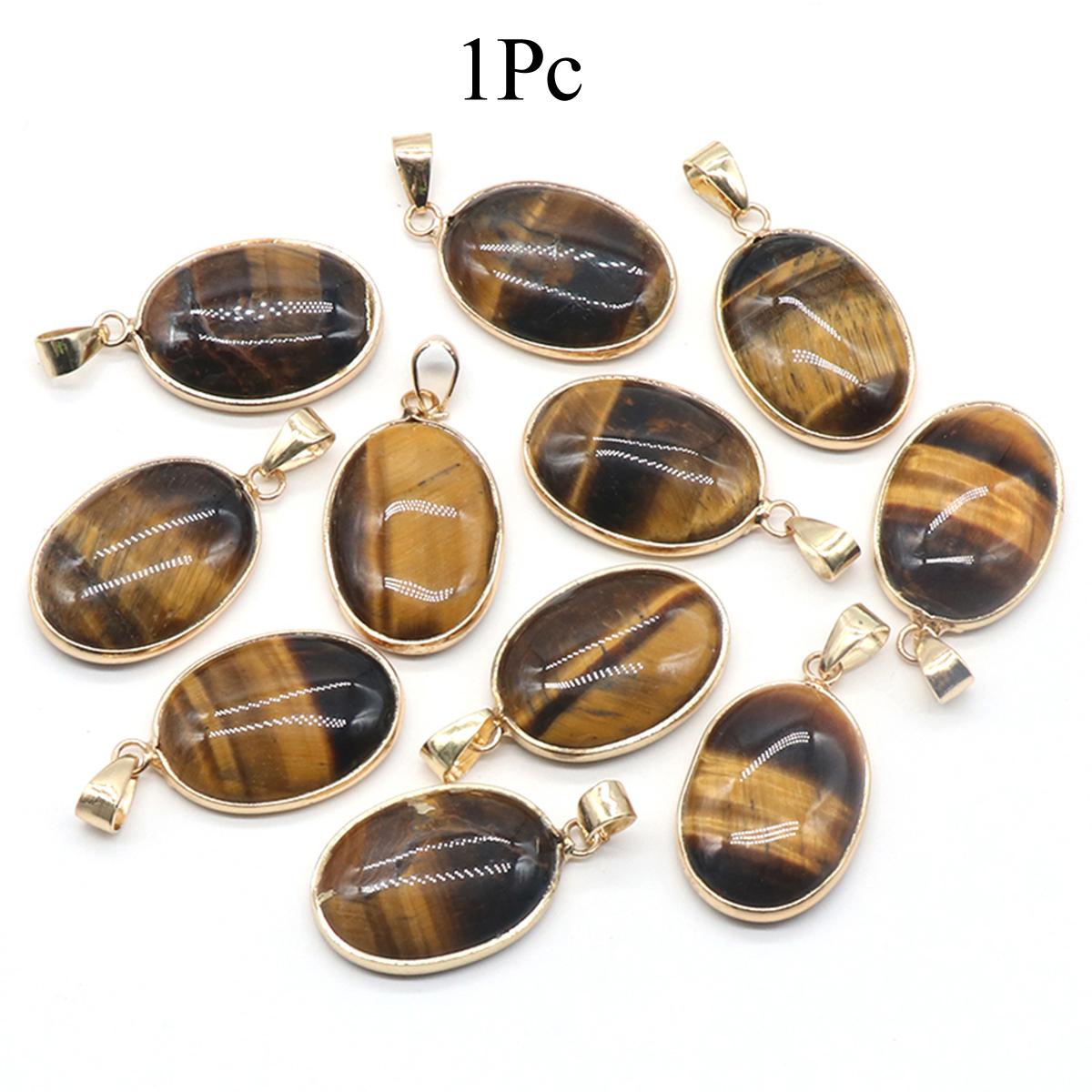 

1 шт., хрустальный кулон с целительным эффектом Рейки, энергетический натуральный камень опал бирюзовый агат овальные подвески для изготовления ювелирных изделий своими руками ожерелье креативные подвесные аксессуары 1Pc/25×19mm