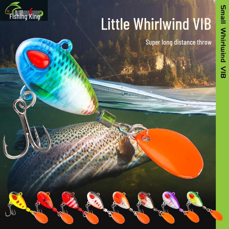 

Маленький Циклон VIB Спінер: Морський окунь штучна приманка для далеких закидів та всіх водних зон 3g No Hook/Ring