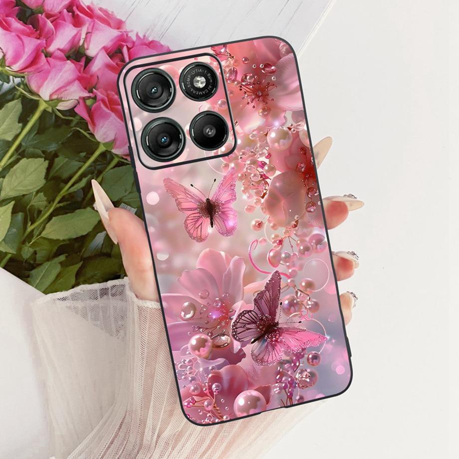 Flower Cartoon Fashion Design Phone Case For Motorola Moto G77 G67 5G Funda Soft Silicone Matte Back Cover XT2621-2 XT2621-4