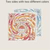POBING Curled Twill Silk Scarf Women Funny ICE CREAM Double Side Printed Square Scarves Wraps Echarpes Foulards Femme Hijab 70CM