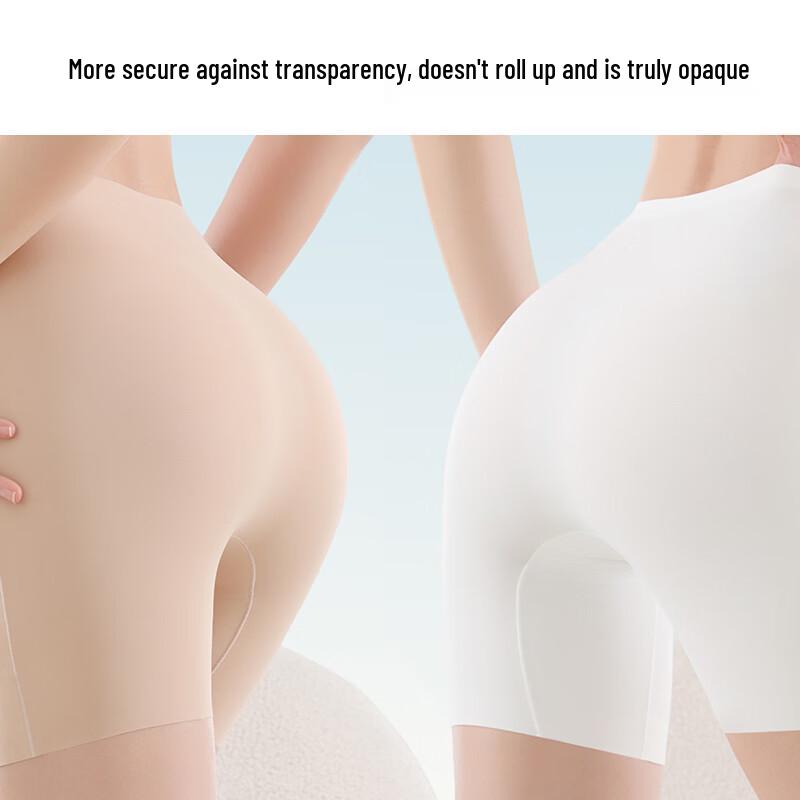 Audifen Women's Ice Silk Seamless Safety Shorts 2-Pack
