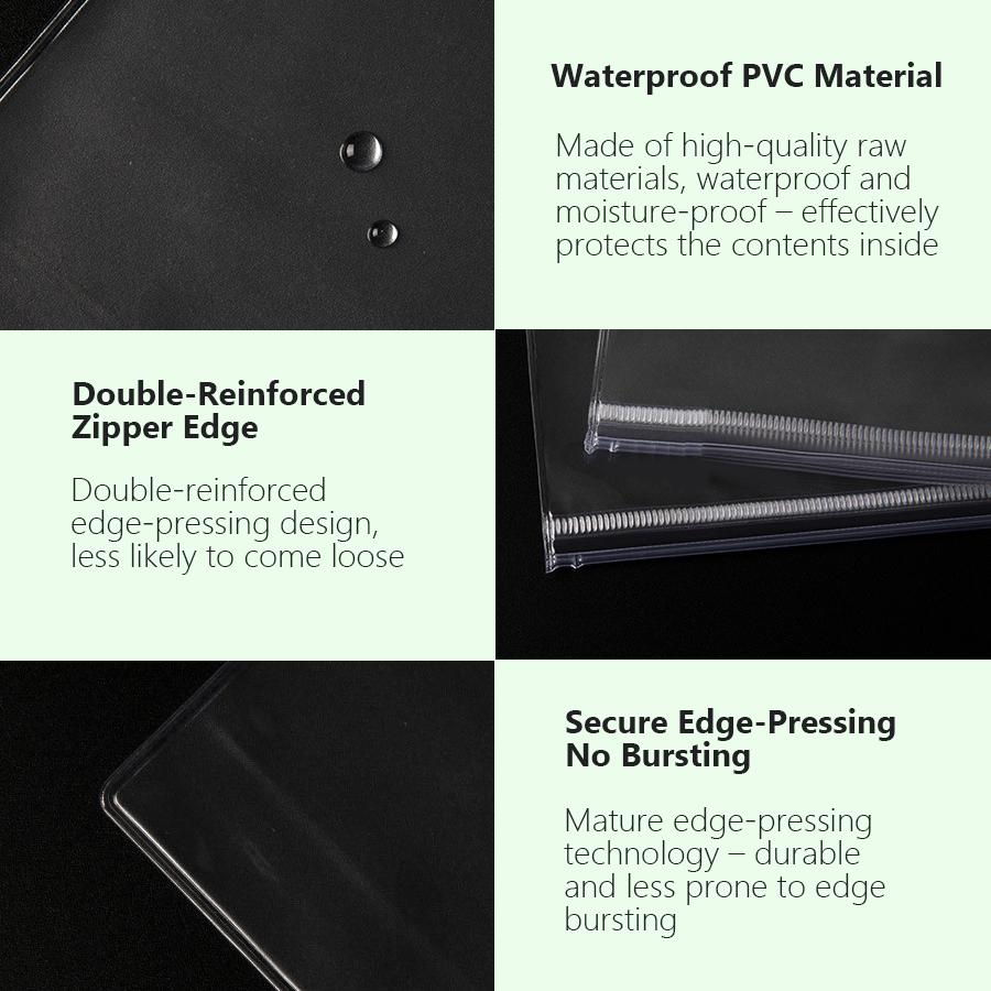 100Pcs Thicken Transparent PVC Zipper Bags for Jewelry, Self-Sealing Pouches for Jewelry, Small Beads & Craft Supplies Packaging