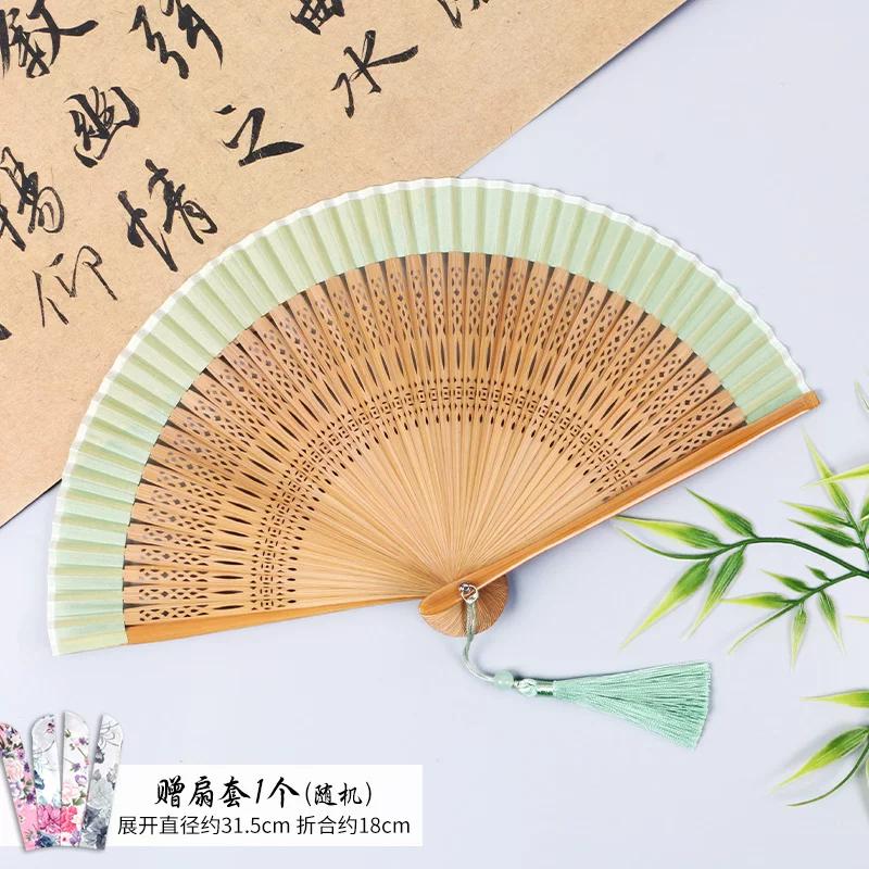 229 Ancient Style Exquisite Small Folding Fan Chinese Style Women Fan Folding Fan Ancient Style Hanfu Portable Retro Dance Fan