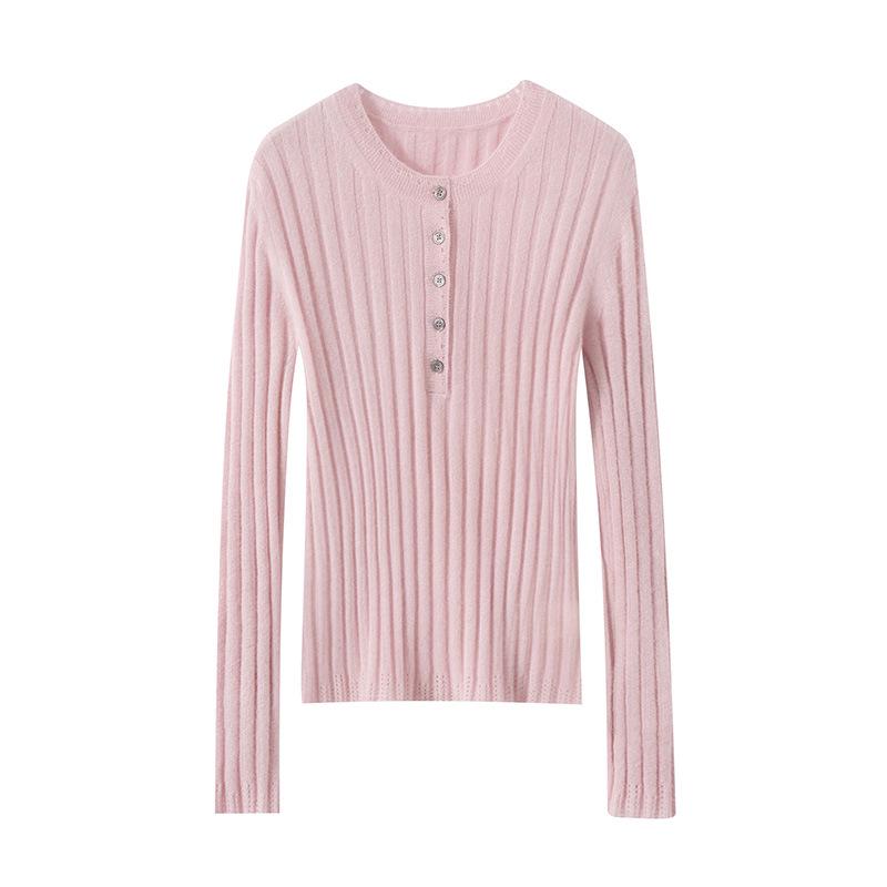 Women's 100% Pure Cashmere Slimming Pullover Knit Sweater - New Autumn Collection