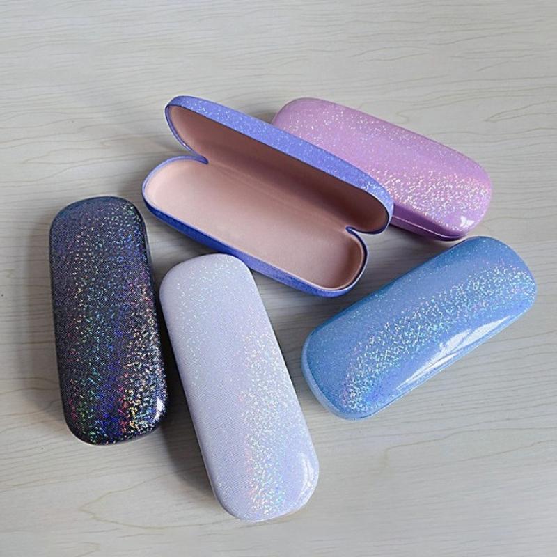 Laser-Etched Durable Metal Case for Optical Eyeglasses Colorful Eyewear Protector Simple Men's and Women's Eyeglass Storage Box