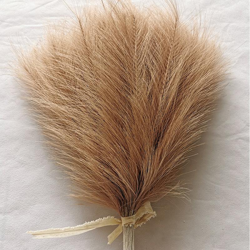 10/20pcs Simulated Reed Feather Pampas Grass Home Porch Wedding Party Garden Decoration Flower Vase DIY Accessories False Plant