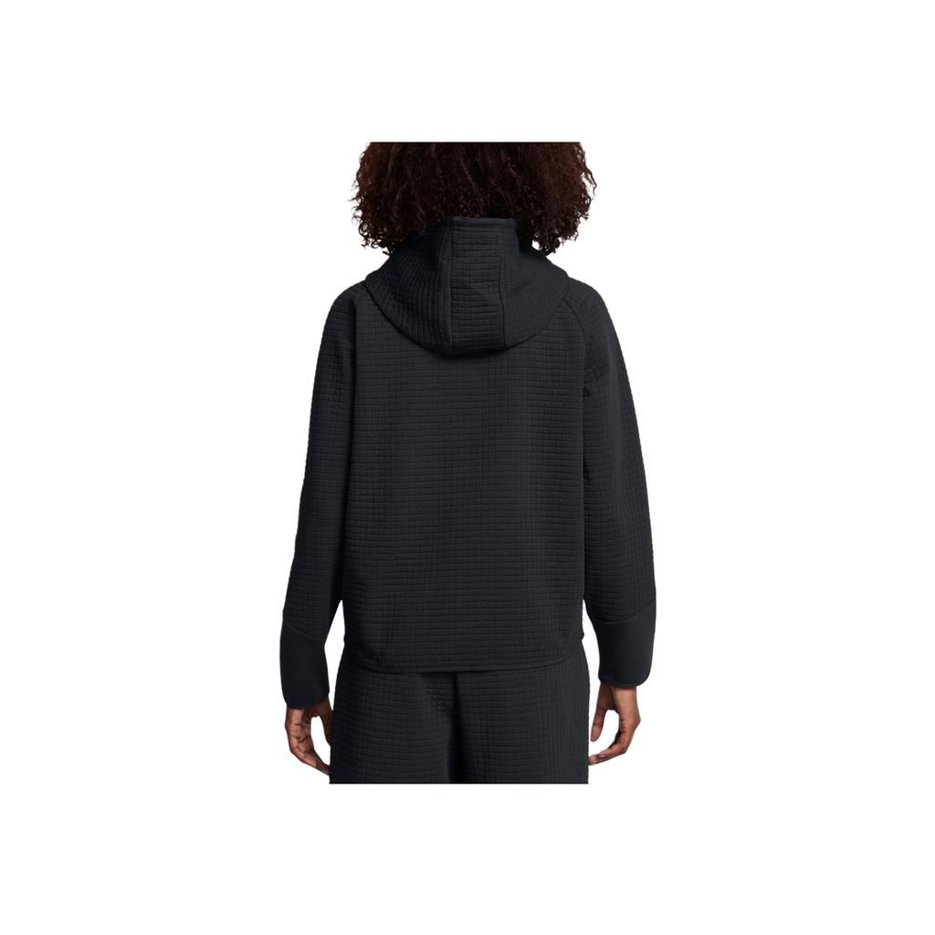 Under Armour Unaufhaltsame Freiheit Serie Logo Karierte Kapuzenjacke mit durchgehendem Reißverschluss Damenjacken Schwarz 1389842-001