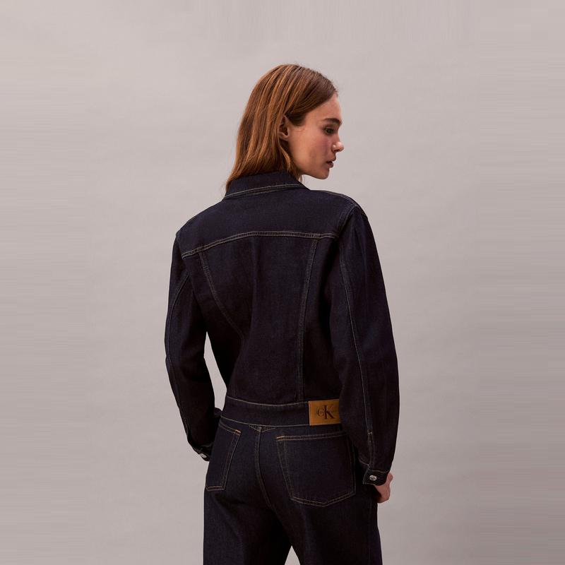 Calvin Klein American Vintage Classic Collar Denim Jacket Women Jackets 47D790G