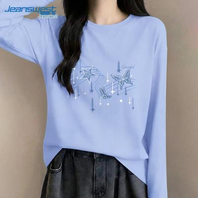 Camiseta de manga larga con gráfico de mariposa Jeanswest