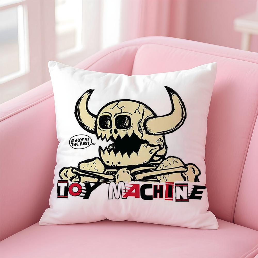 Brand T-Toy MachineS Skate Cushion Cover Comfortable Reversible Pillow Cover Ideal for Car Sofa Bedroom & Beyond