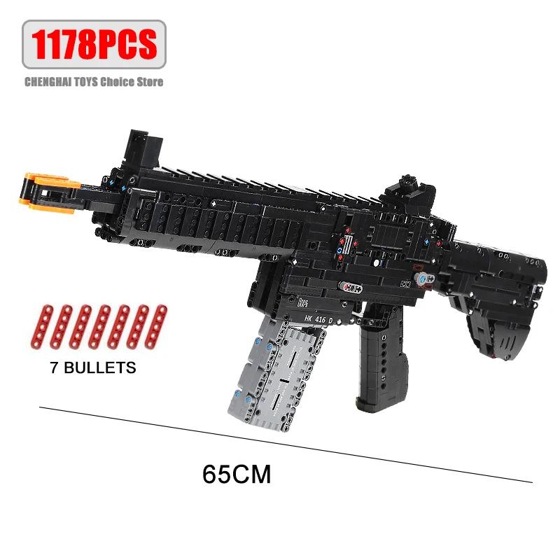 AK47 Rifle AWM Sniper Gun Assembled Building Blocks Military Model MOC Army Firearms Series Bricks Kid Toy Boy Gift for holiday