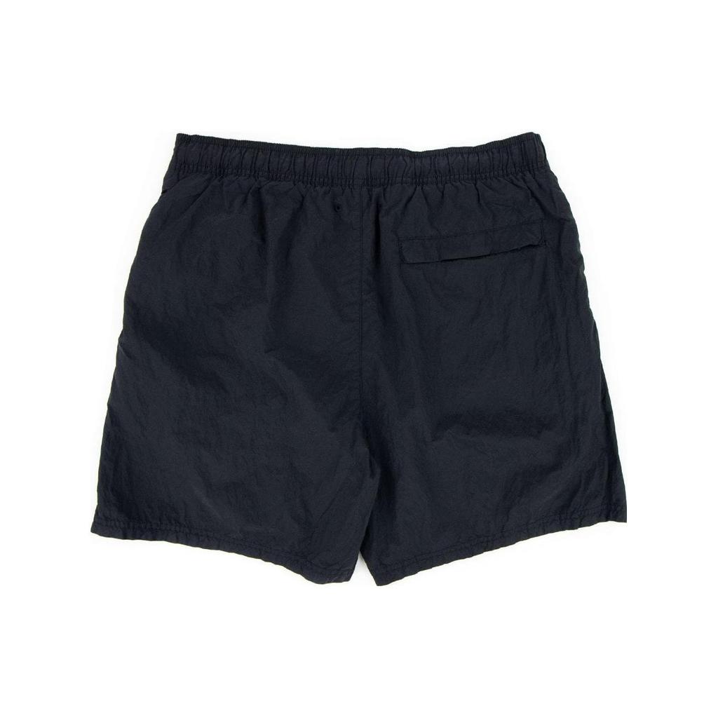 STONE ISLAND Spring Summer Metallic Nylon Solid Color Elastic Straight Leg Logo Casual Shorts Men Shorts Navy-Blue 1015B0943-V0020