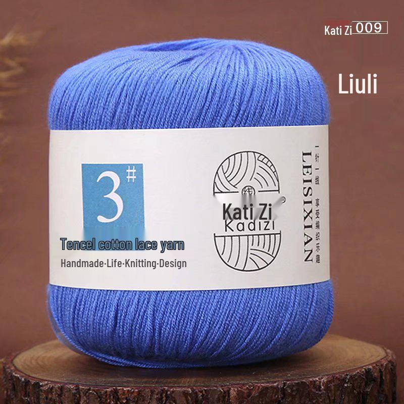 Tencelová bavlnená čipkovaná priadza na letné háčkovanie a pletenie DIY - Nie. 3