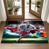 Cristiano Ronaldo Design Crystal Velvet Rug Soft Decorative Mat for Bedroom Entrance