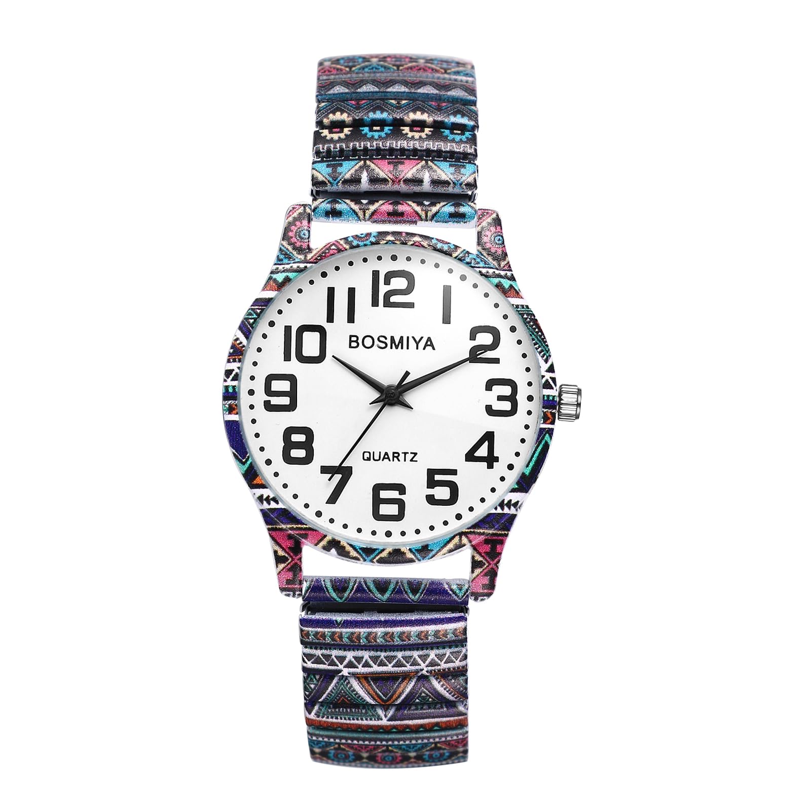 

Bohemia Women s Analog Watch, Colorful: Stainless Steel Strap, Waterproof, Fashion Accessory - Perfect Gift for Birthdays, Anniversaries, Valentine s
