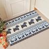 Christmas Puppy Anti-slip Door Mat - Dust-removing, Stain-resistant, Cuttable Entrance Mat
