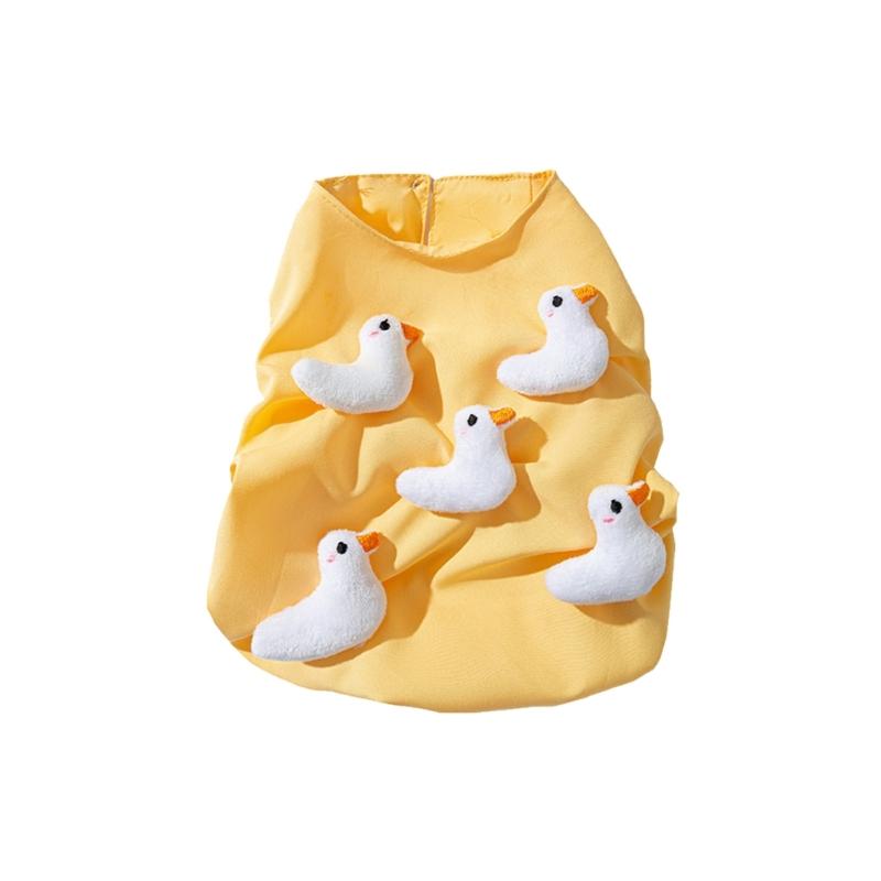 

Duck Pullover Dog Cotton Vest for Medium to Large Dogs for Spring Basic Duck Pullover Clothes Cartoon Pattern L