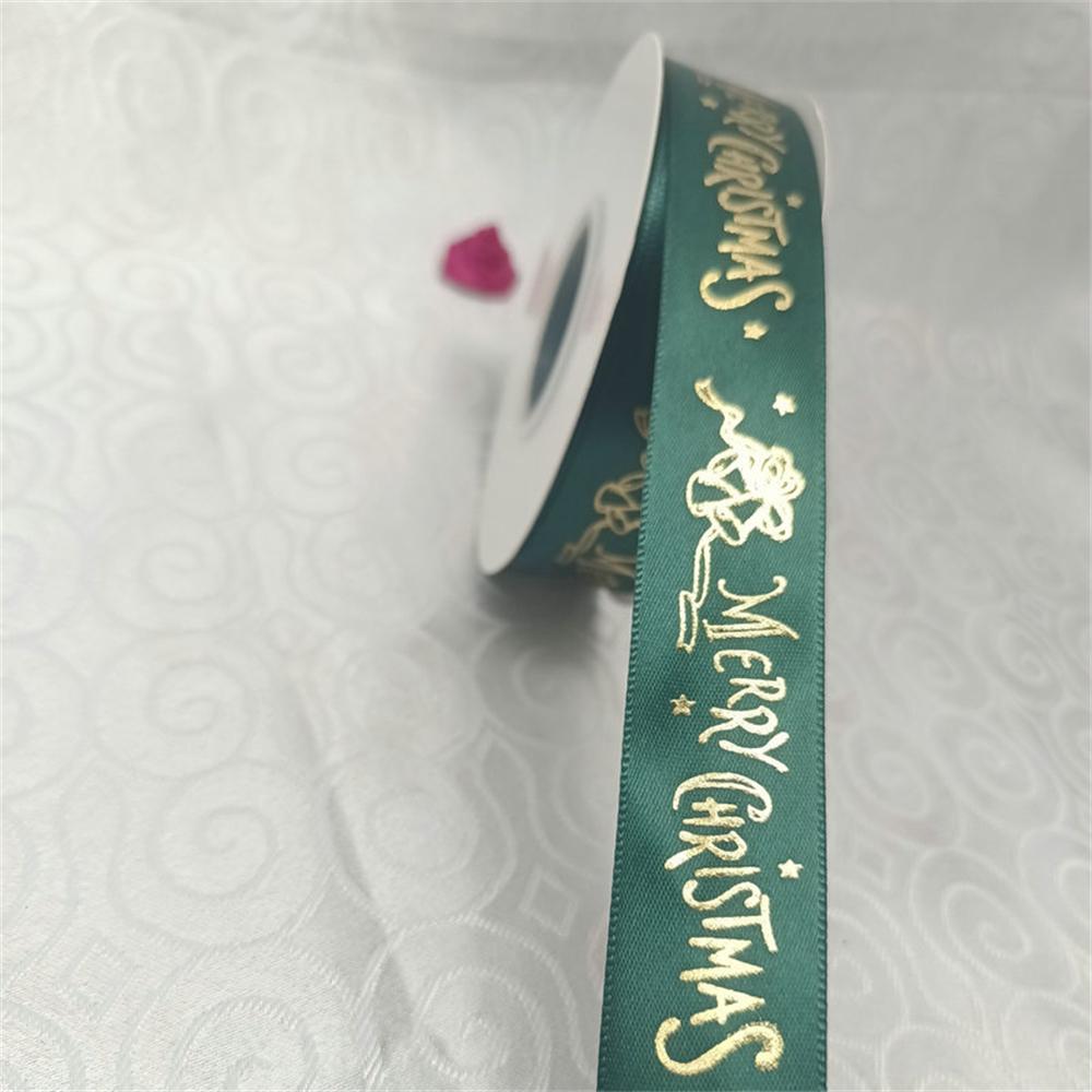 

Рождественская лента Плотно сплетенная Яркие цвета Легкая роскошь Высокий спрос на рождественские поделки Рождественская лента Упаковочная лента 2.5 X 25 Yards