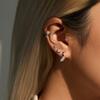 MODIAN Moissanite Heart Screw Ear Studs 925 Sliver Classic Triangle Neutral Stud Earrings For Women Fine Jewelry