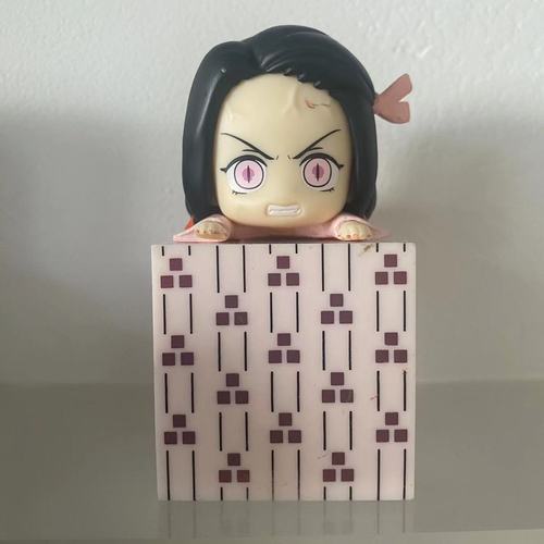 Japanese Bandai Genuine Scale Model Demon Slayer Q Edition Series Model Kamado Tanjirou Nezuko Action Figure Toys