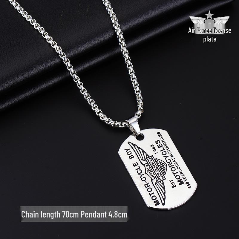 Trendy Men's Clavicle Necklace: Versatile, High-End, Simple Hip Hop Jewelry
