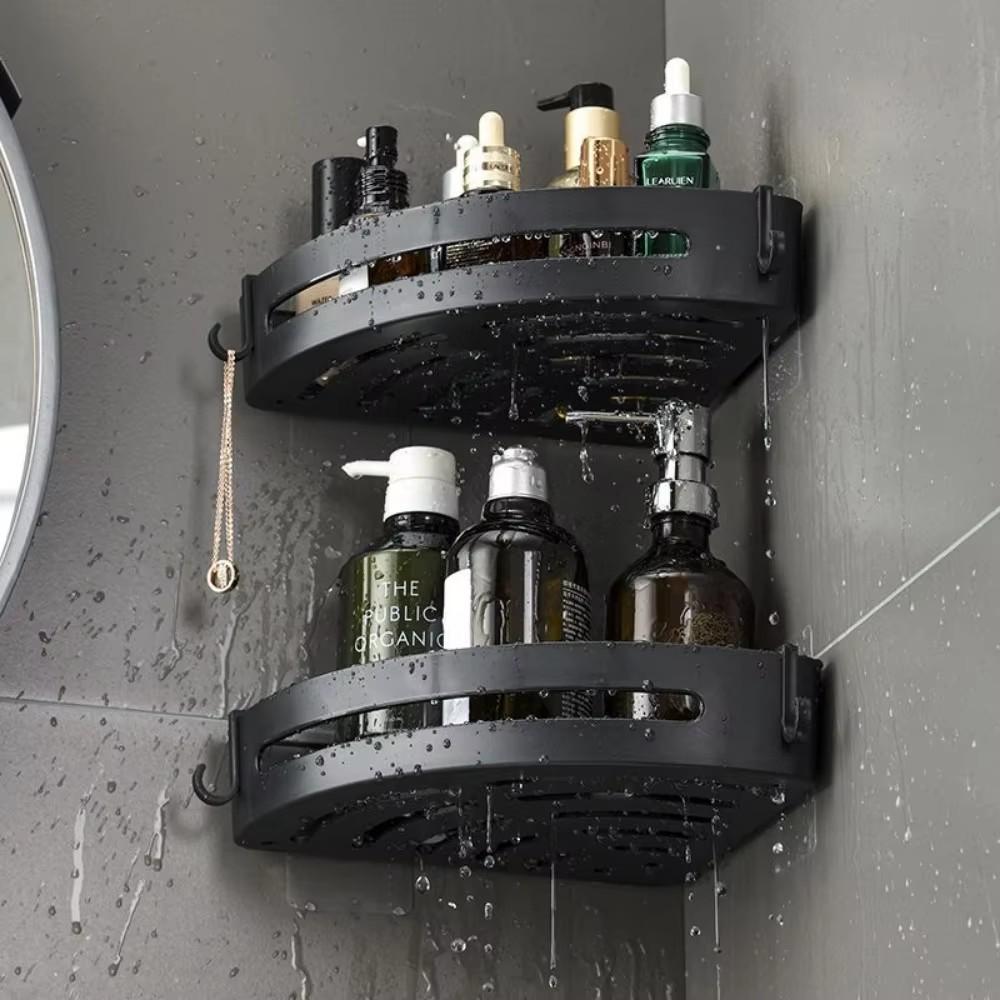 3/2/1 PCS Adhensive Bathroom Shampoo Holder Shower Caddy Shelves Storage No Drill Shelf Corner Towel Holder Shelves For Bathroom