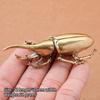 3 Style Available Beetles Miniature Figurine Small Desk Decoration Vintage Copper Insect Tea Pets Ornament Home Decor Accessory
