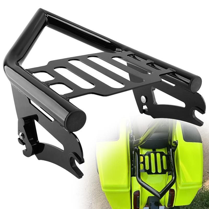 Motorcycle Support Rear Backrest Sissy Bar Luggage Rack For Harley Touring Street Glide Road King Road Electra Glide 2009-2025