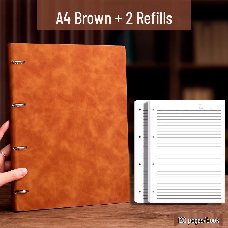 A4/B5/A5 Loose-Leaf Notebook with Custom Logo for Business or Personal Use
